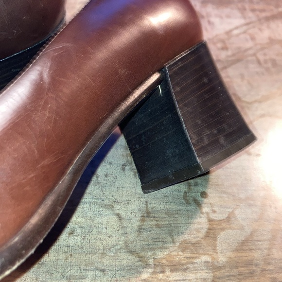 Coach Square Heels 8.5 B made in Italy - Picture 6 of 9